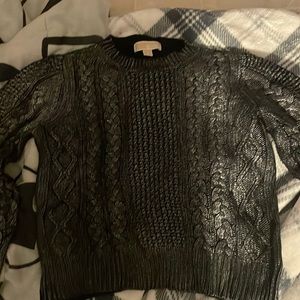 michael kors black heavy sweater would be great for the hoildays